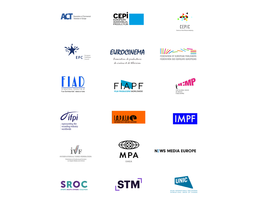 IFPI and 17 representatives from Europe’s creative sectors raise ...